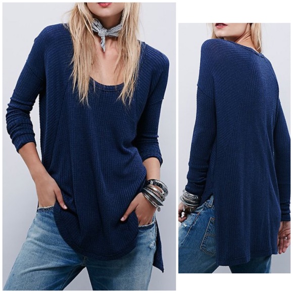 Free People Tops - Free People Ventura Thermal Long Sleeve Waffle Top